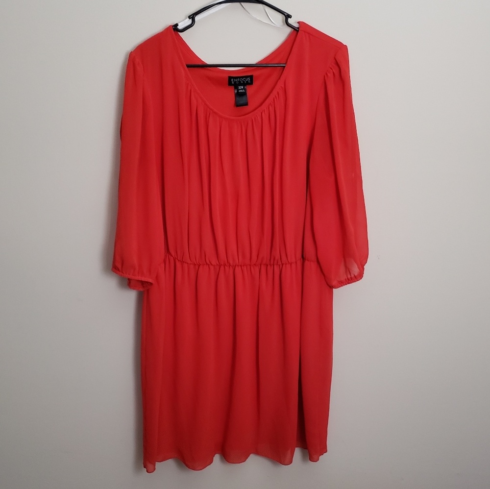 Enfocus Womans Coral Dress Size 20W